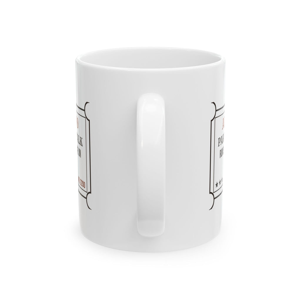 Funny Bestie Coffee Mug Parking Lot Talk Ticket For BFFs