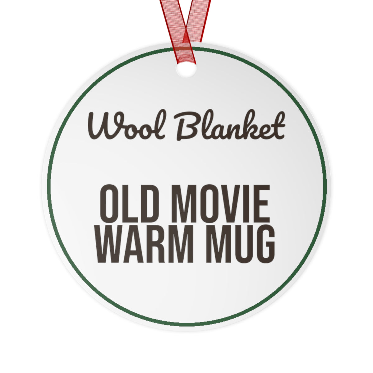 Cozy Christmas Ornament Wool Blanket Old Movie Warm Mug