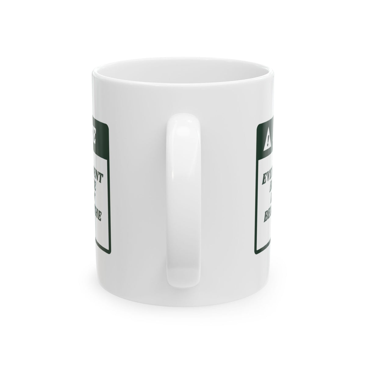 Funny Cat Christmas Coffee Mug Ornaments Below Knee Level Notice