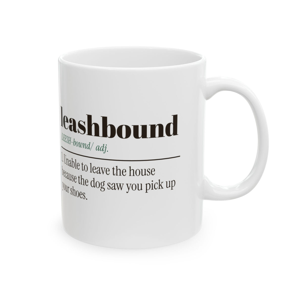 Funny Dog Dad Coffee Mug Leashbound Definition For Dog Owners