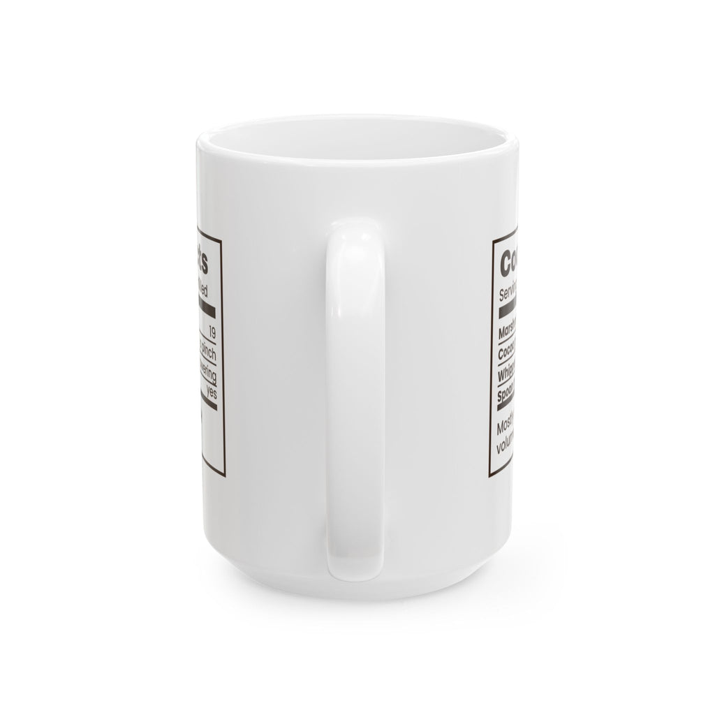 Funny Hot Cocoa Christmas Coffee Mug Cocoa Facts Marshmallows 19