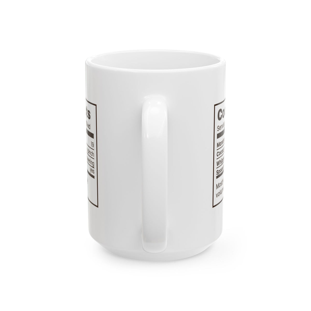 Funny Hot Cocoa Christmas Coffee Mug Cocoa Facts Marshmallows 19