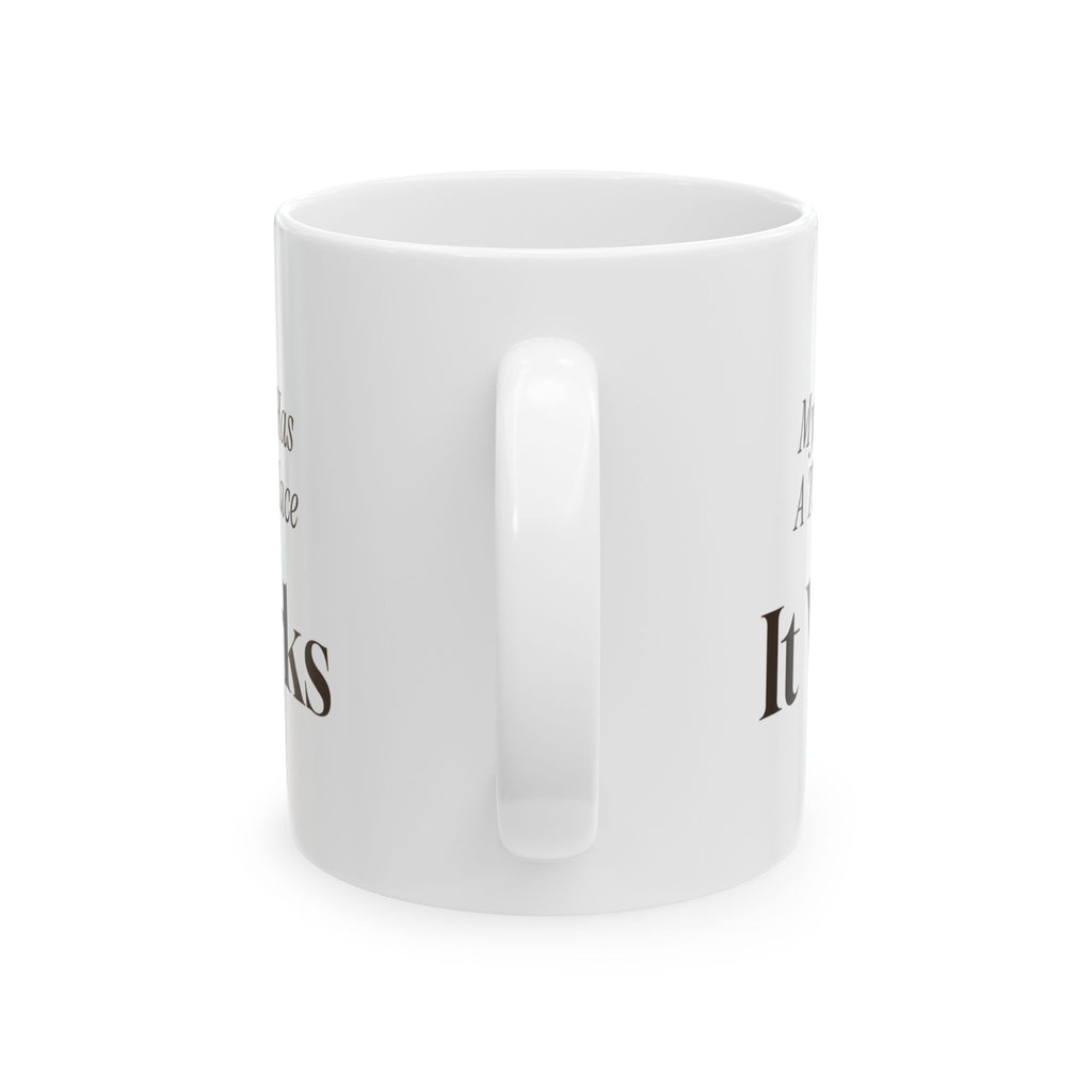 Funny Ugly Sweater Coffee Mug My Sweater Has A Tiny Fireplace