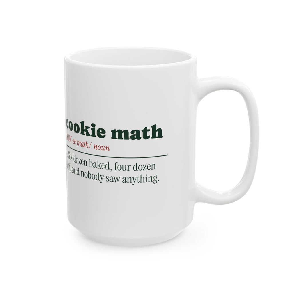 Funny Christmas Baking Coffee Mug Cookie Math Definition For Bakers