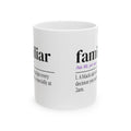 Funny Halloween Coffee Mug Familiar Definition For Cat Lovers