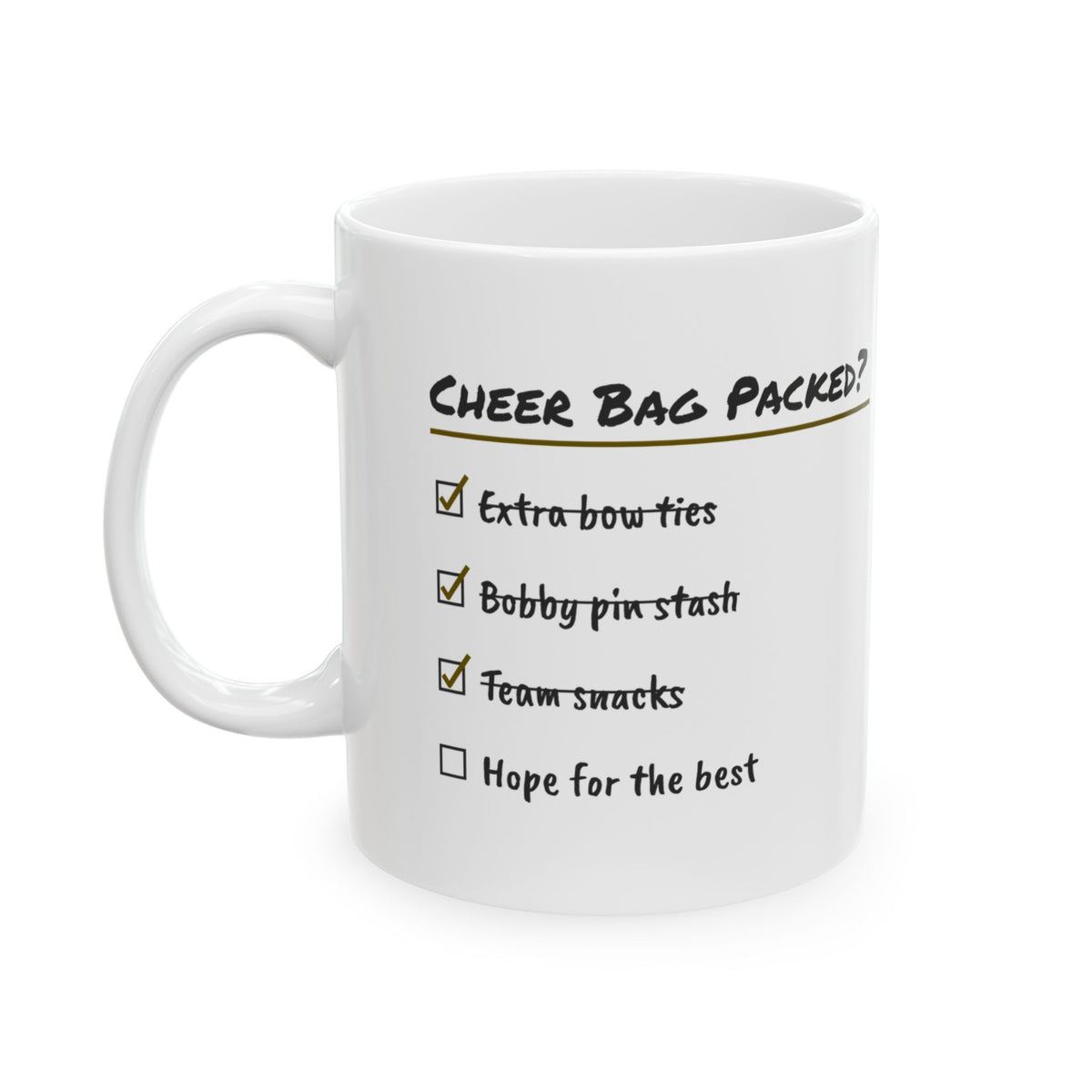 Cheer Mom Coffee Mug Cheer Bag Packed For Mom