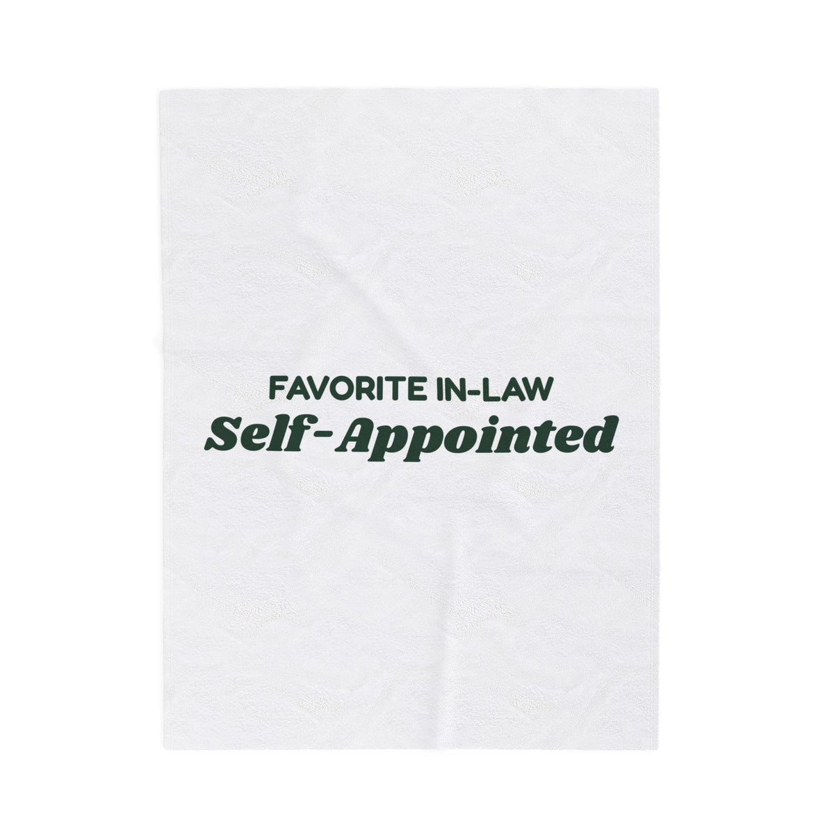 Funny Christmas Throw Blanket Favorite In-Law Self-Appointed For In-Laws