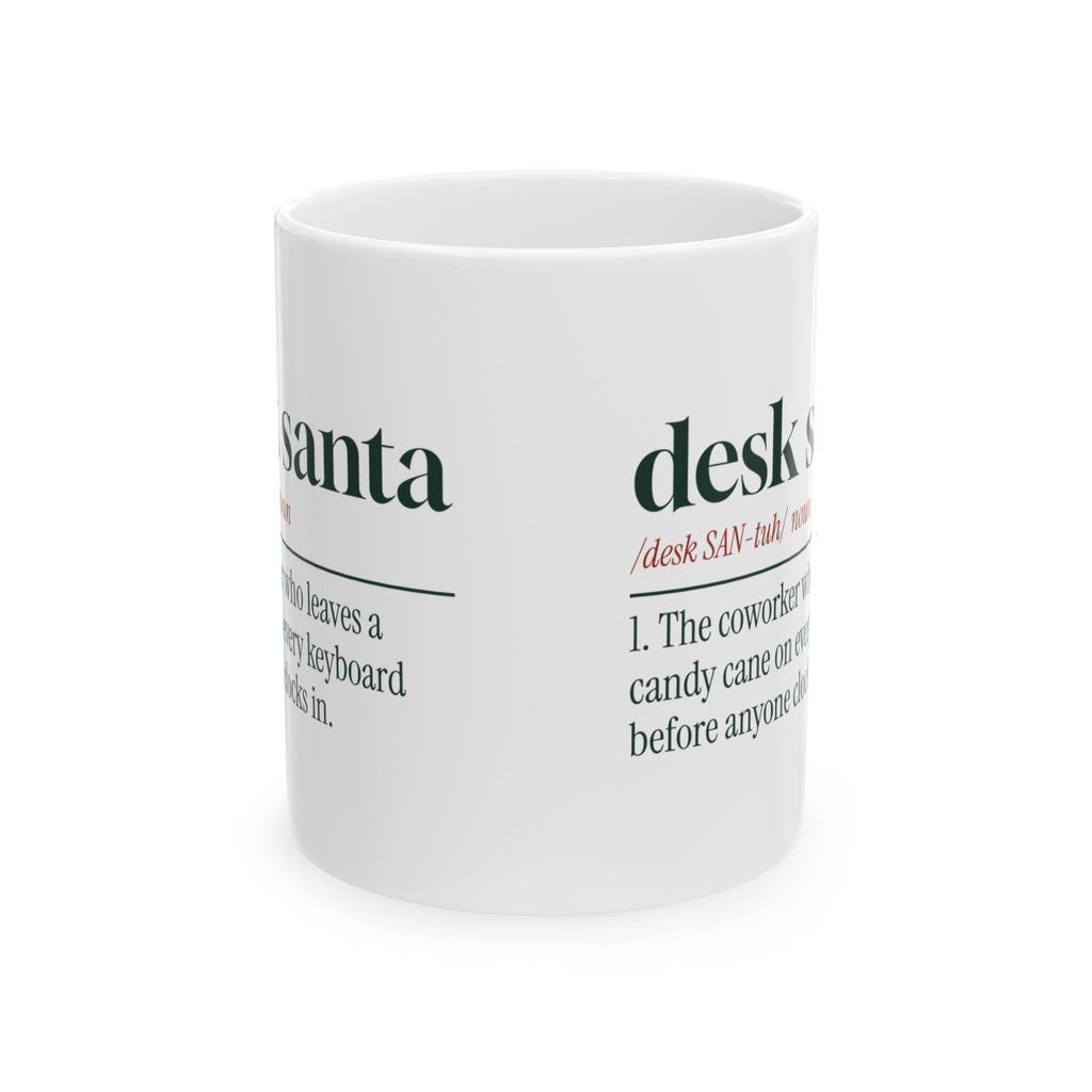 Funny Christmas Coworker Coffee Mug Desk Santa Dictionary Definition