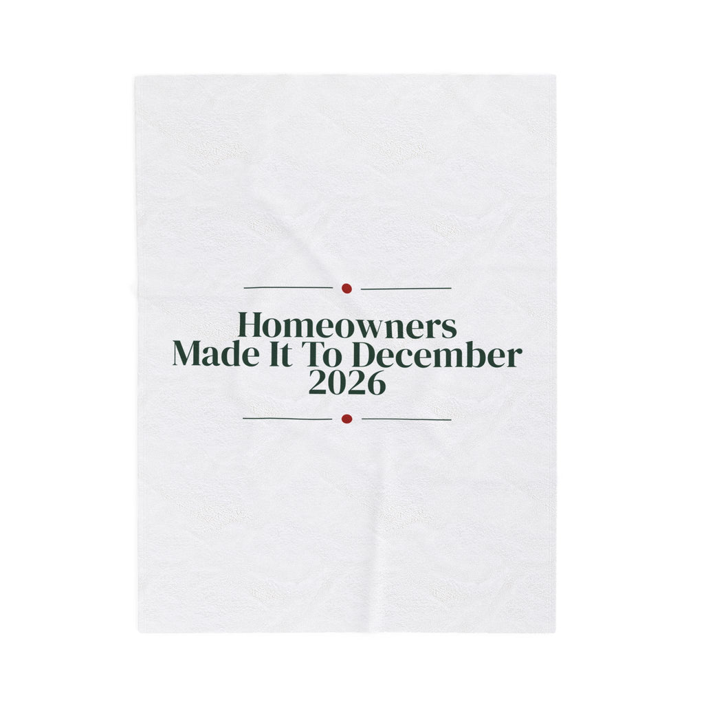 New Home Christmas Throw Blanket Homeowners Made It To December 2026