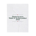New Home Christmas Throw Blanket Homeowners Made It To December 2026