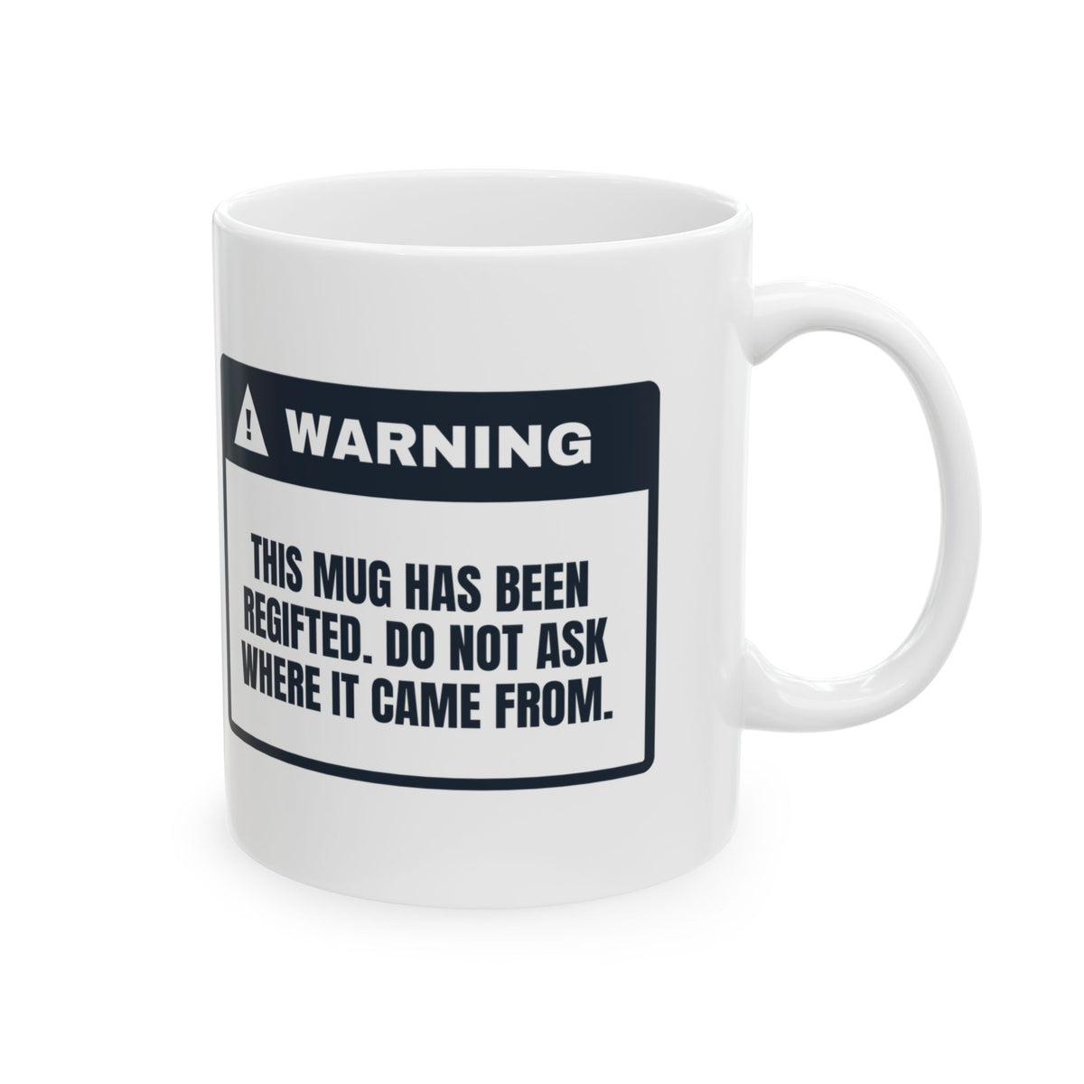 Funny White Elephant Coffee Mug Regifted Property Do Not Ask