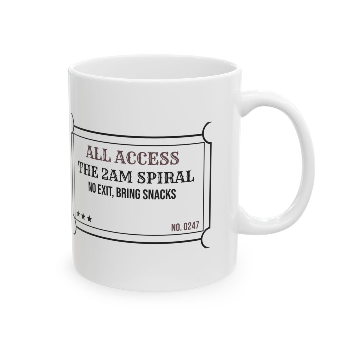 Overthinker Coffee Mug The 2AM Spiral All Access