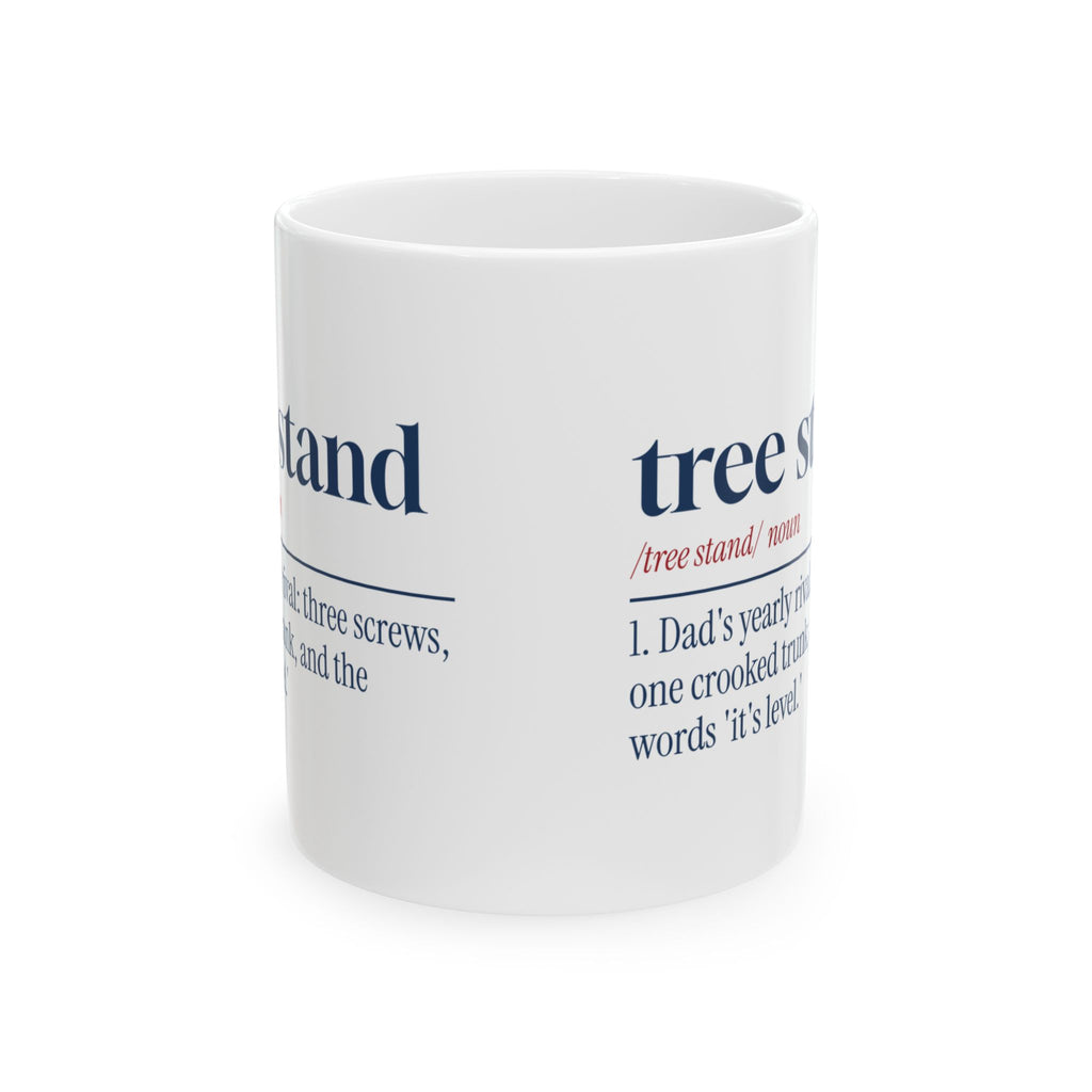 Funny Christmas Coffee Mug Tree Stand Definition Dad's Yearly Rival