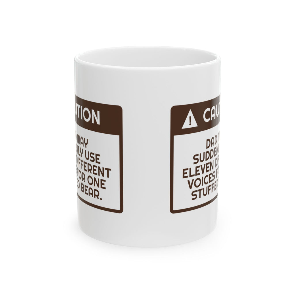 New Dad Mug Caution Eleven Silly Voices For Dads