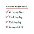 Funny Introvert Christmas Sticker Holiday Party Plan Leave At 8:15