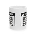 Funny Truck Driver Coffee Mug Judging Your Merge From Three Lanes Away