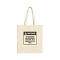 Funny Christmas Cookie Tote Bag Gingerbread Men Counted Notice