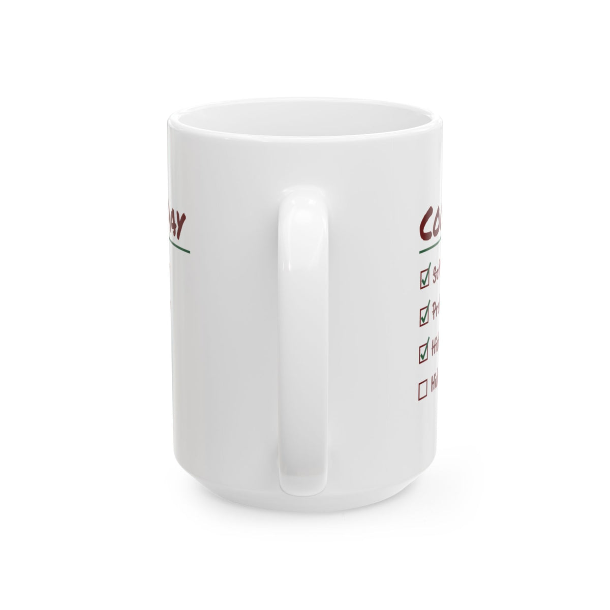 Funny Christmas Cookie Baking Coffee Mug Hide One Tin Checklist
