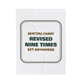 Funny Christmas Host Throw Blanket Seating Chart Revised 9 Times Sit