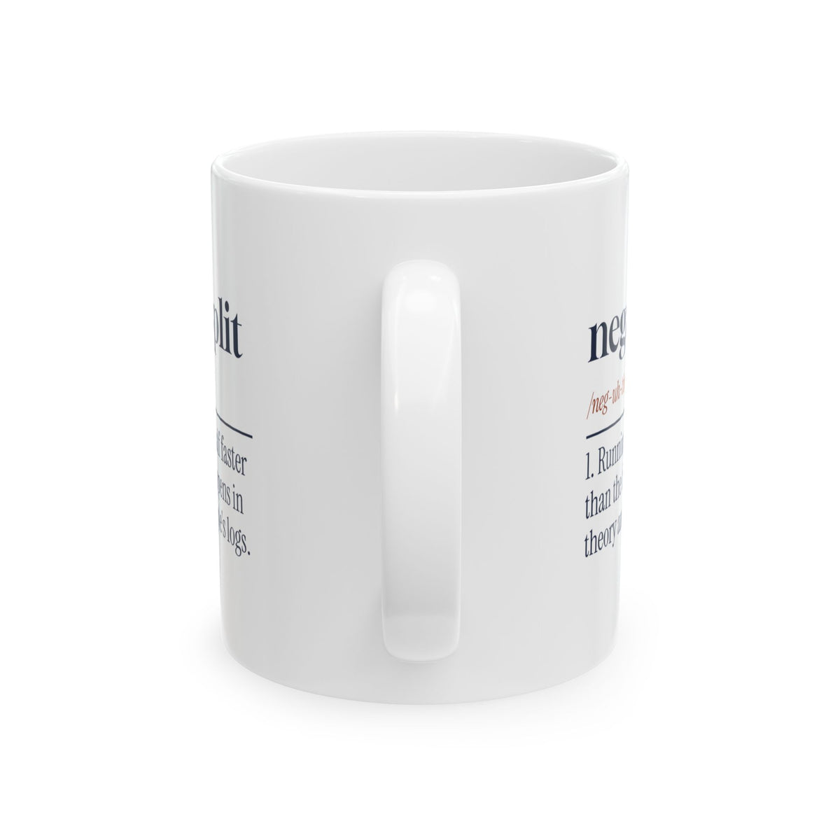 Funny Running Coffee Mug Negative Split Definition For Distance Runners
