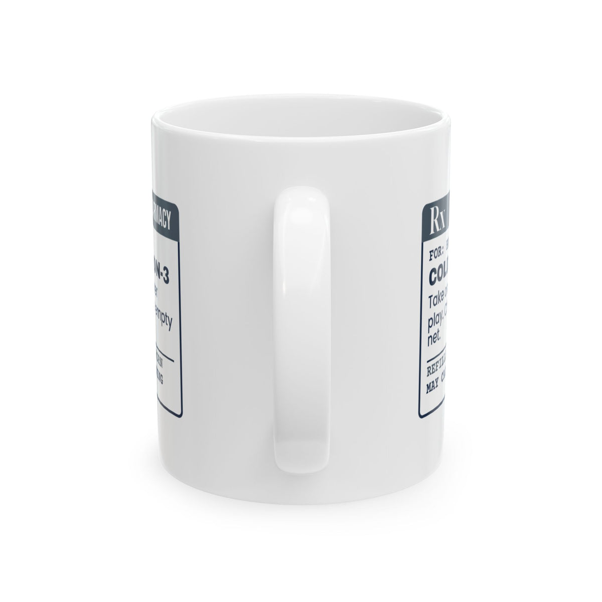 Funny Hockey Coffee Mug Cold Brew 5 On 3 Prescription For Hockey Fans