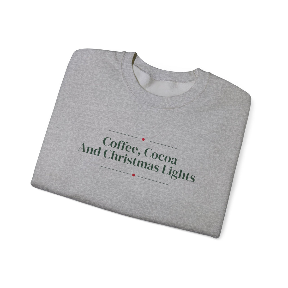 Christmas Sweatshirt Coffee Cocoa And Christmas Lights Cozy Mug