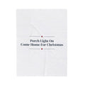 Christmas Cozy Throw Blanket Porch Light On Come Home For Christmas