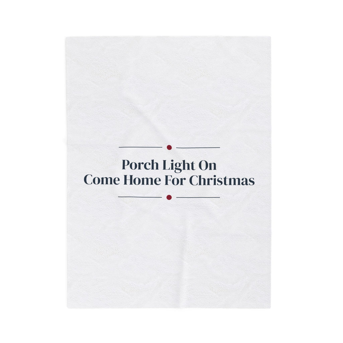 Christmas Cozy Throw Blanket Porch Light On Come Home For Christmas