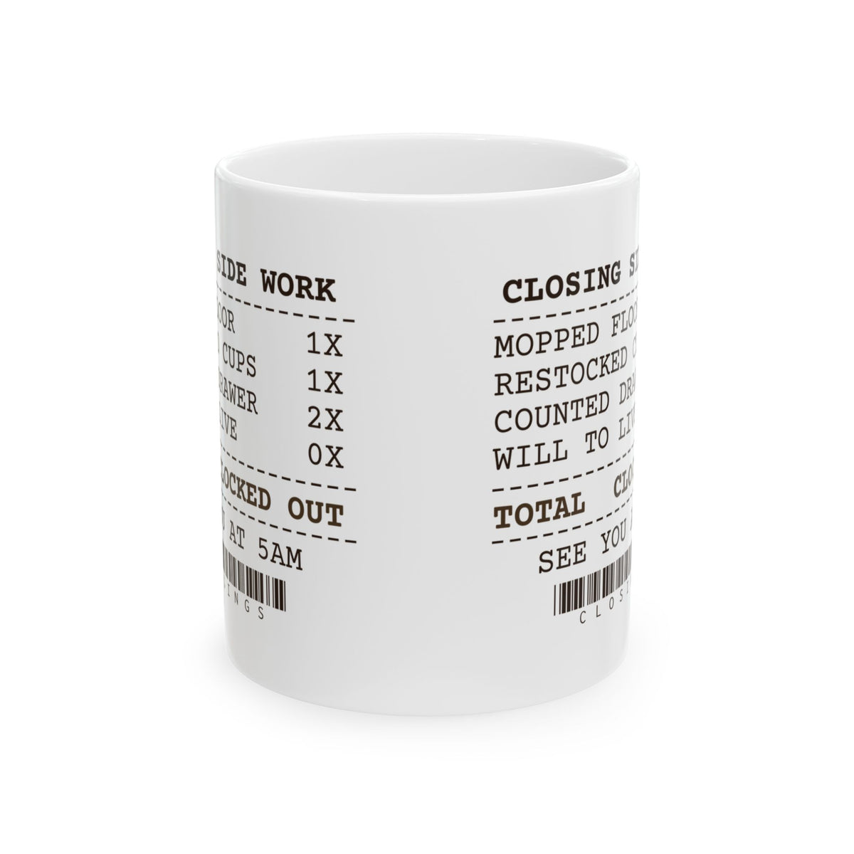 Barista Coffee Mug Will To Live 0x In Stock