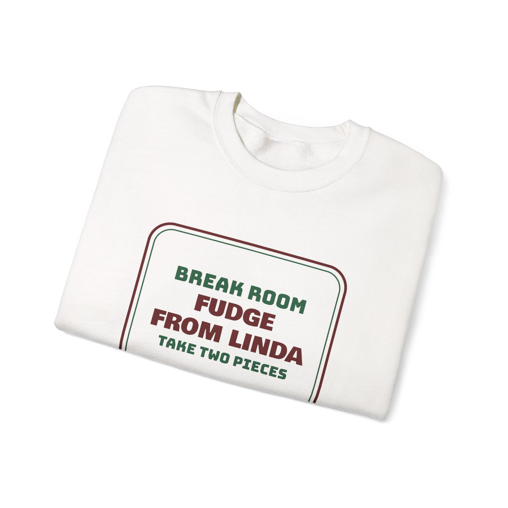 Funny Christmas Coworker Sweatshirt Fudge From Linda Take Two Pieces