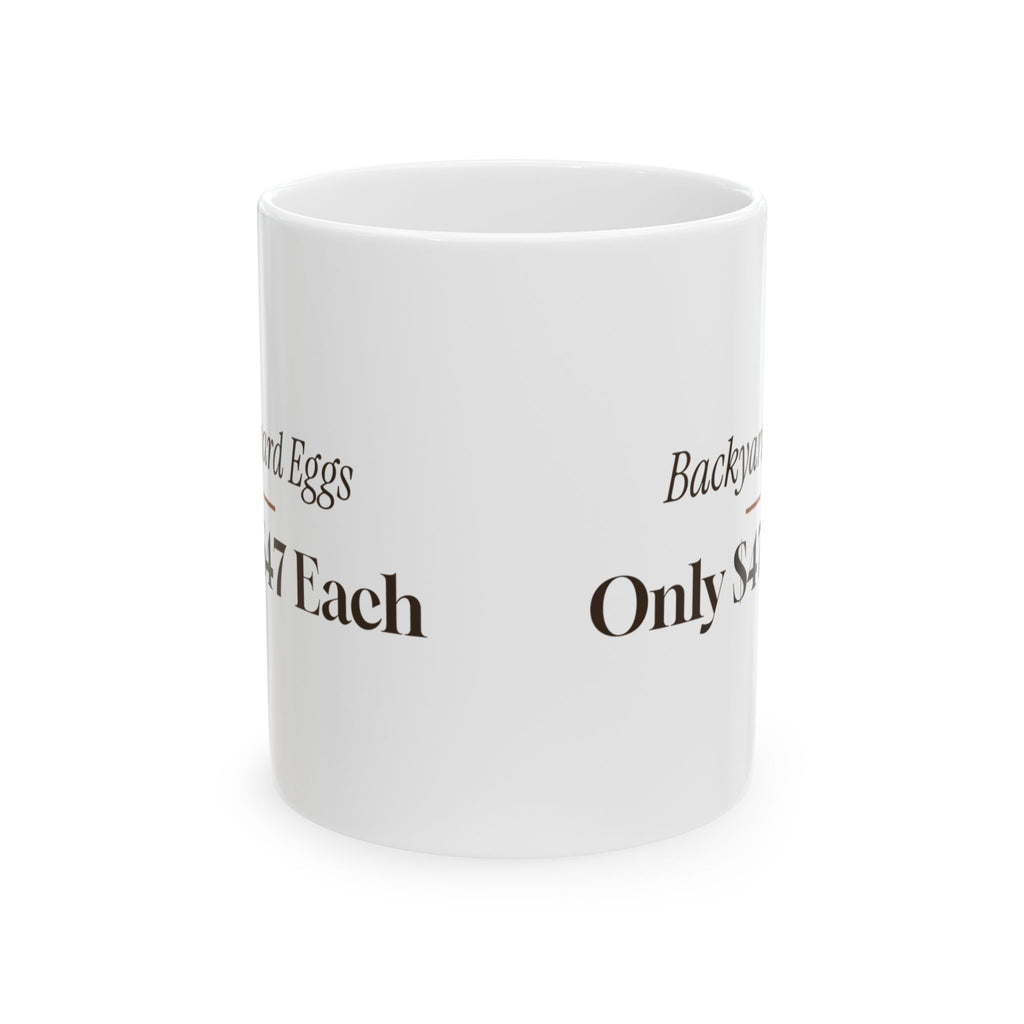 Funny Chicken Coffee Mug Backyard Eggs Only 47 Dollars Each