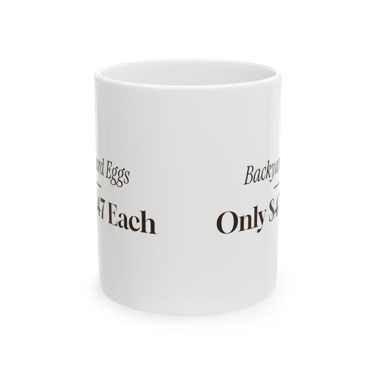 Funny Chicken Coffee Mug Backyard Eggs Only 47 Dollars Each