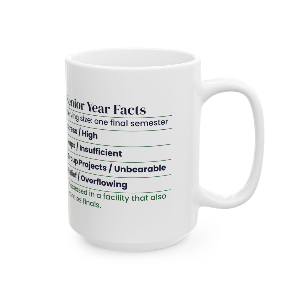 Funny Graduate Coffee Mug Senior Year Facts For College Grads