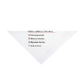 Funny Christmas Dog Bandana Dog's Christmas List Checklist