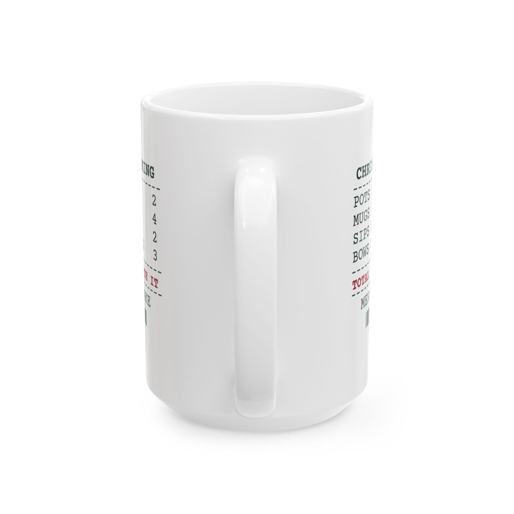 Funny Christmas Coffee Mug Christmas Morning Sips Taken Hot 2 Receipt