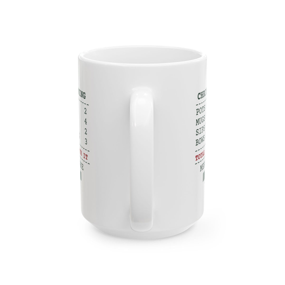 Funny Christmas Coffee Mug Christmas Morning Sips Taken Hot 2 Receipt