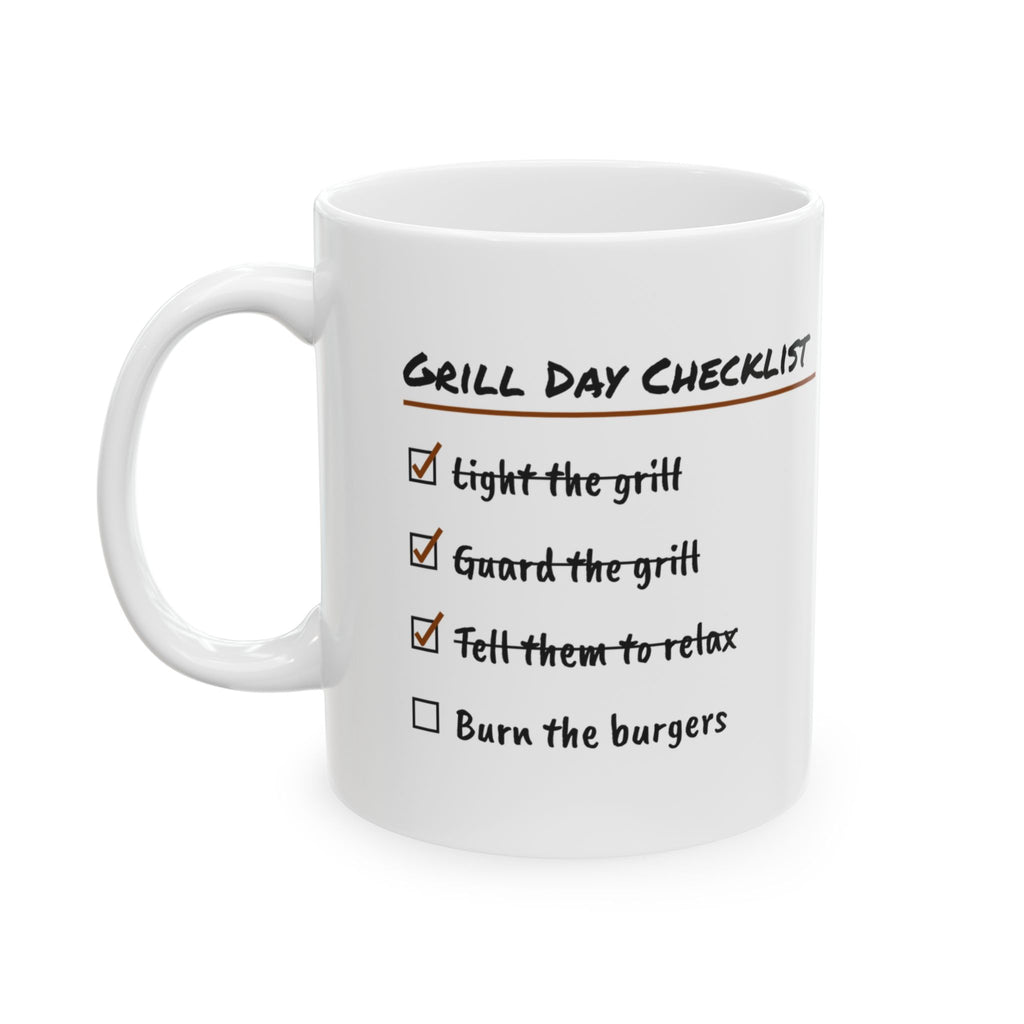 Grill Day Checklist Coffee Mug For Dad