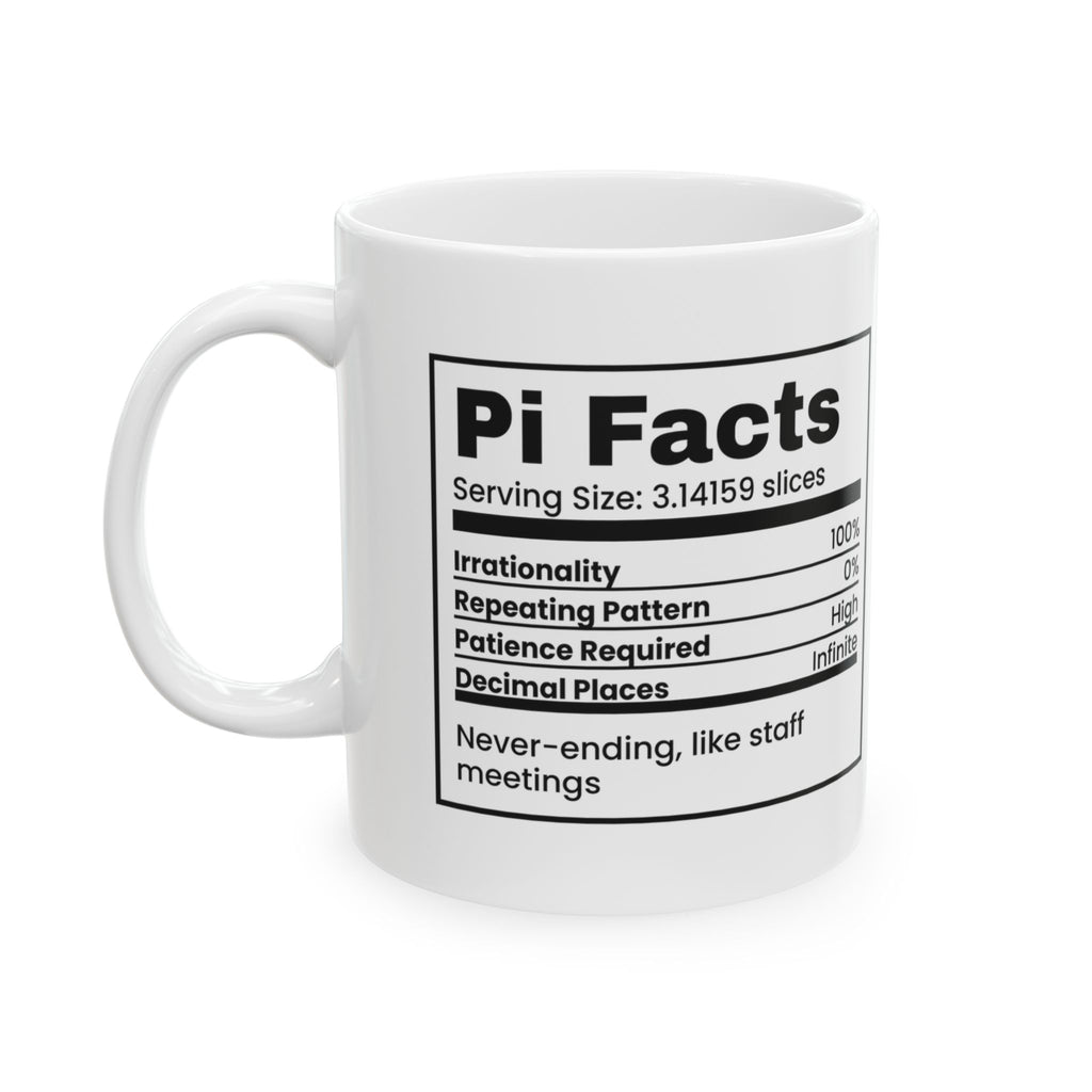 Math Lover Coffee Mug Pi Facts Infinite Decimal