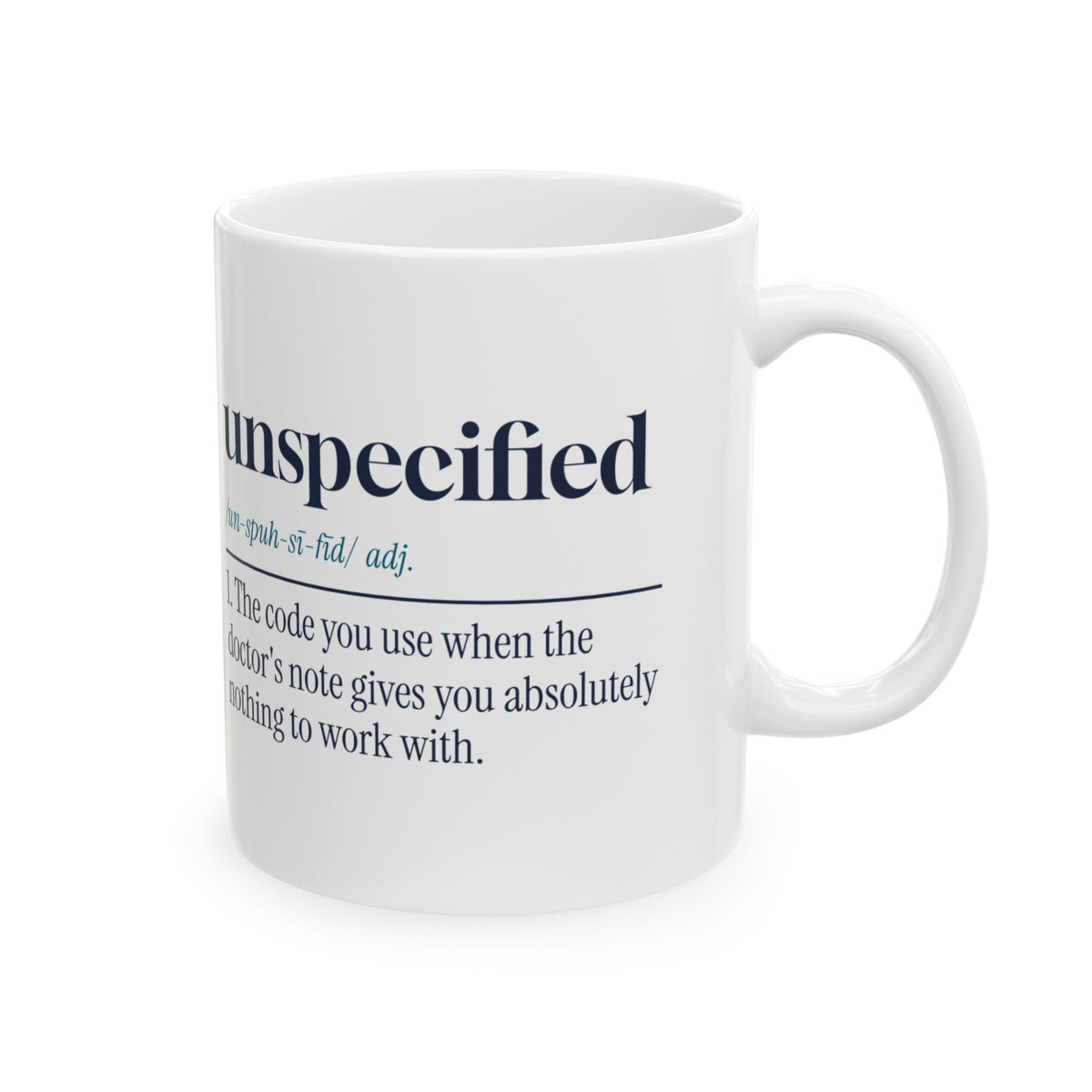 Medical Coder Coffee Mug Unspecified The Code