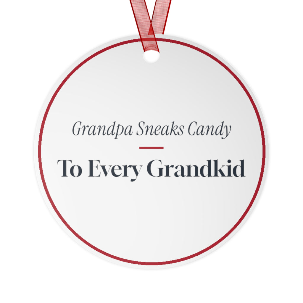 Funny Christmas Ornament Grandpa Sneaks Candy To Every Grandkid