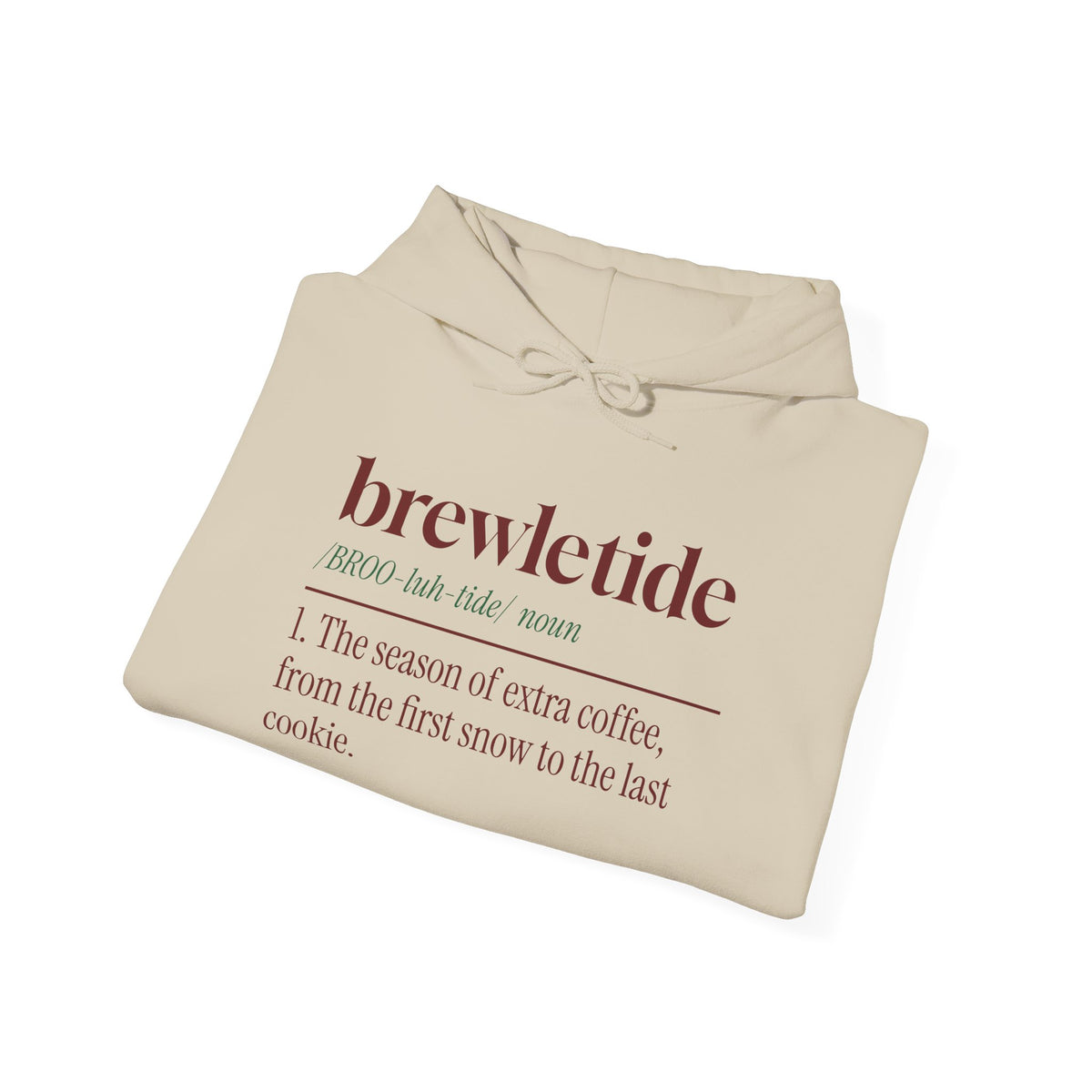 Funny Christmas Hoodie Brewletide Dictionary Definition
