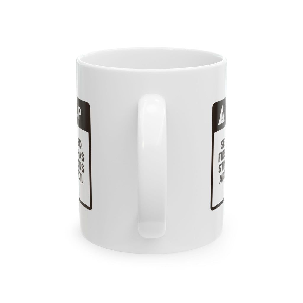 Funny BBQ Coffee Mug Self-Appointed Fire Marshal For Grill Dad