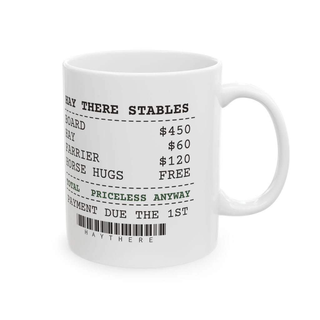 Horse Girl Coffee Mug Boarding Bill Priceless Anyway