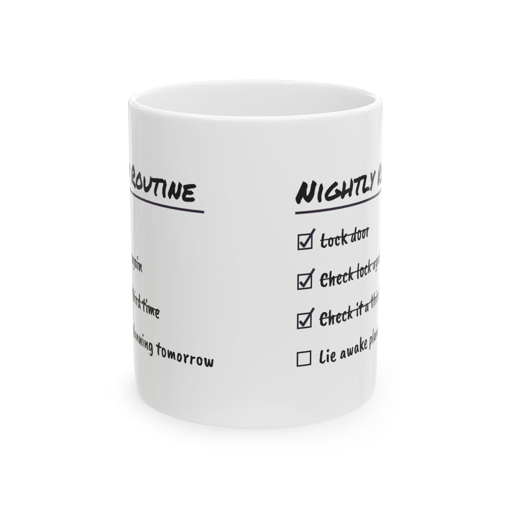 Nightly Routine Coffee Mug For Overthinkers