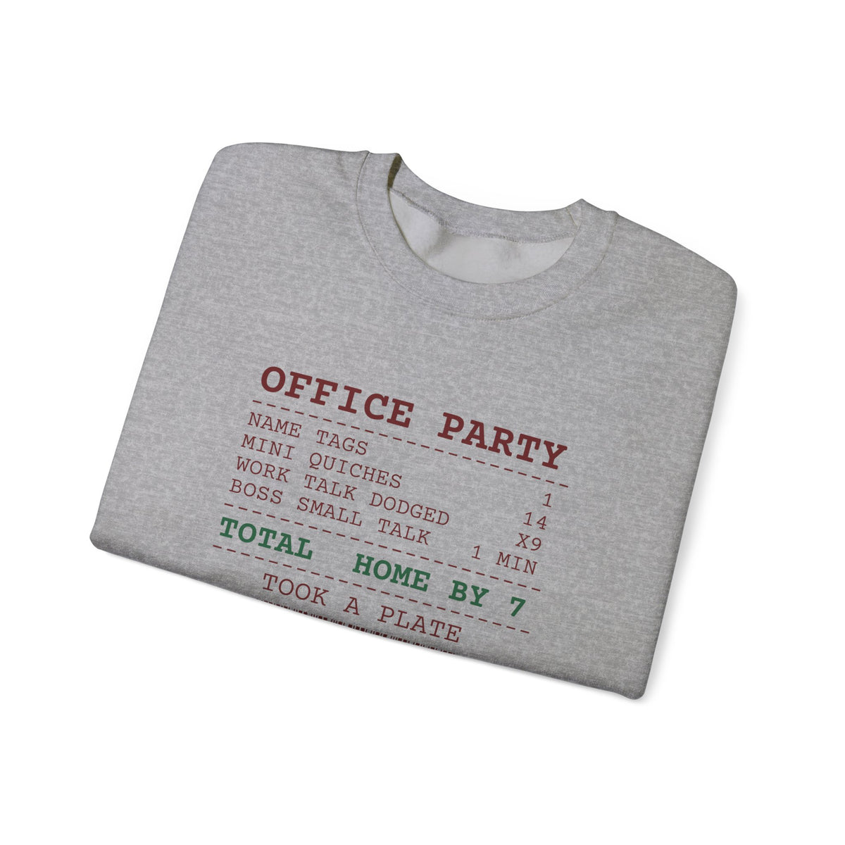 Funny Christmas Coworker Sweatshirt Mini Quiches 14 Office Party Receipt