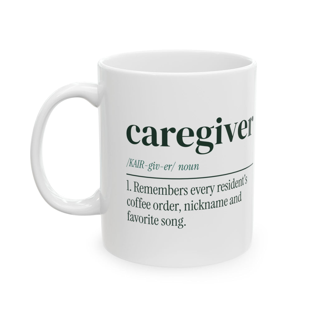 Caregiver Coffee Mug Knows Every Coffee Order Definition For Aides