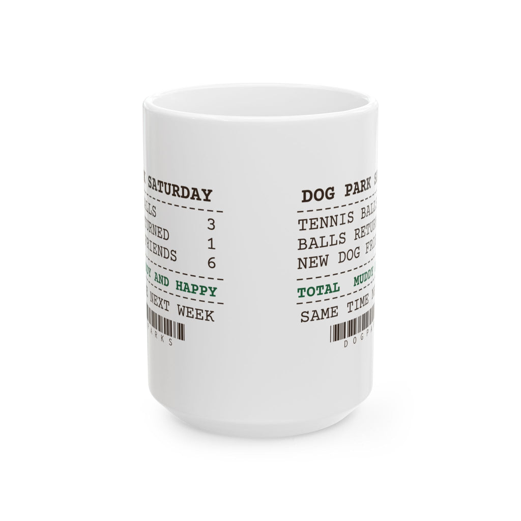 Funny Dog Dad Coffee Mug Three Tennis Balls One Came Back Receipt