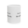 Funny Dad Coffee Mug Dad Isn't Antisocial For Dad