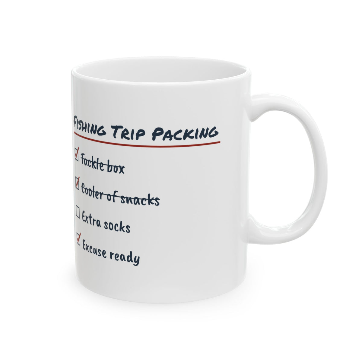 Fishing Trip Coffee Mug Excuse Ready For Husband
