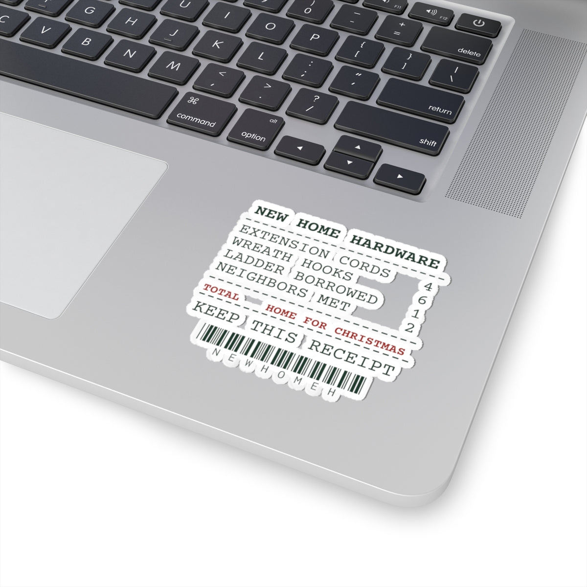 Funny New Home Christmas Sticker Hardware Receipt For Homeowners
